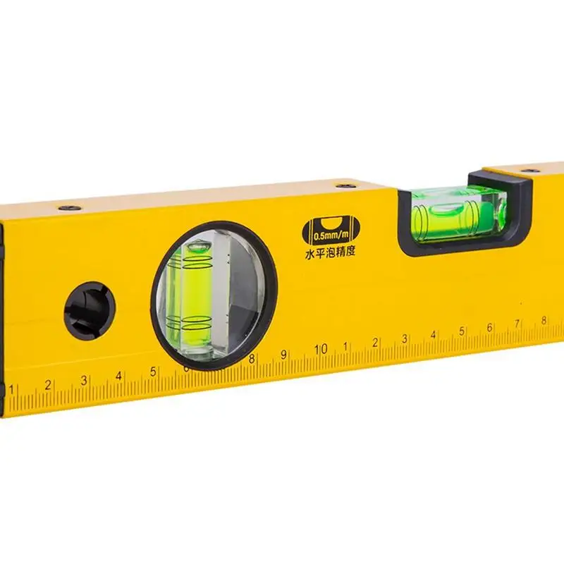 Portable Metal Ruler Accurate Magnetic Level Ruler Portable Measuring Tool For Woodworking Multifunctional Horizontal Ruler For