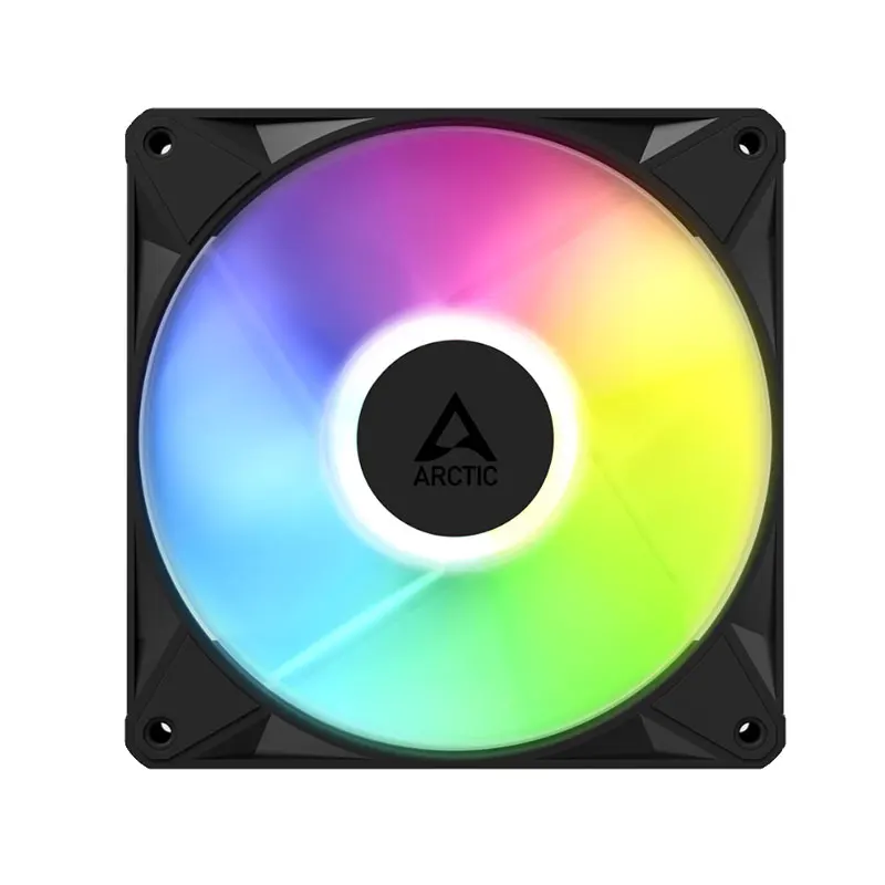 ARCTIC BioniX P12 ARGB 120mm Bridge Module Case Fan,12V 4Pin PWM/5V 3Pin ARGB Interface/Cable-Free Interconnection Cooling Fan
