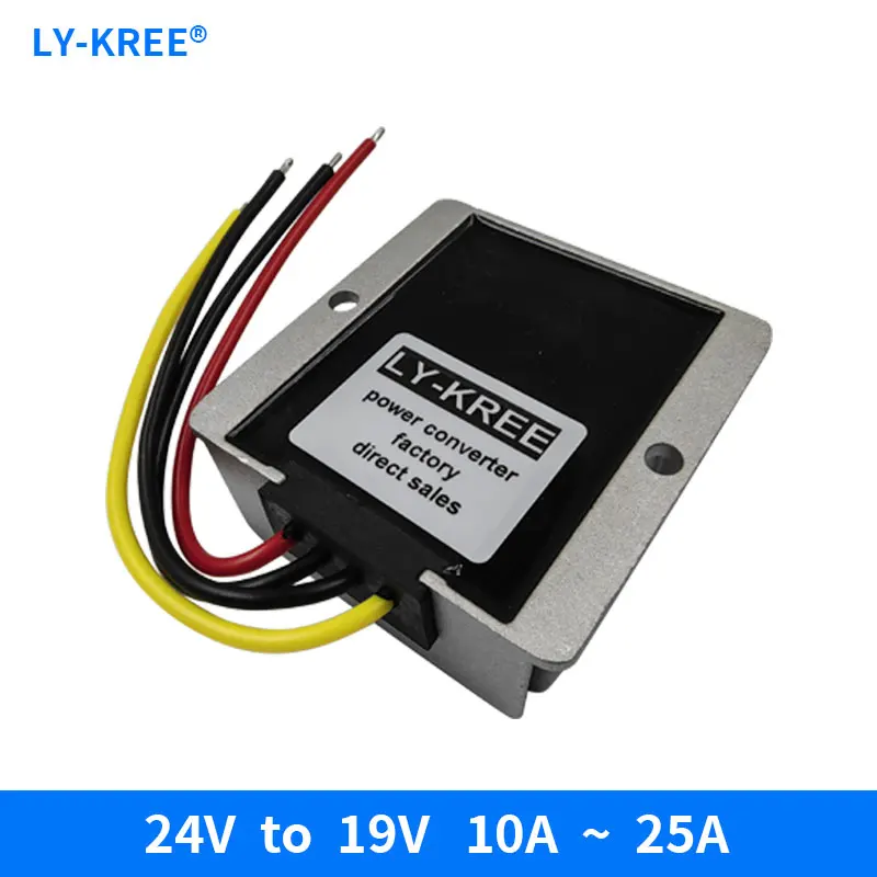 DC-DC Step-Down 24V to 19V/20V Converter 10A 15A 20A 25A Automotive Voltage Regulator Power Adapter Transformer Buck Module