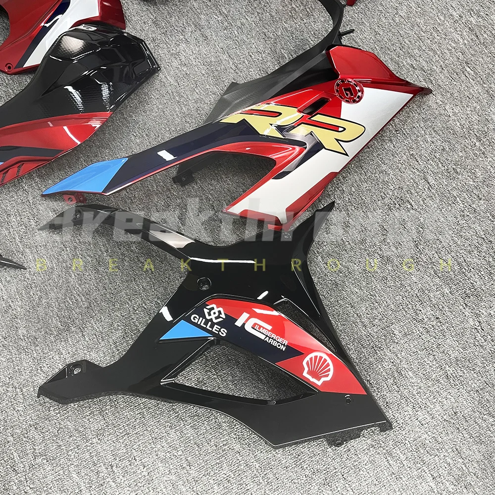 Suitable for BMW S1000RRS S1000RR S1000 RR 2019-2022 motorcycle high-quality ABS injection red, blue and silver fairing