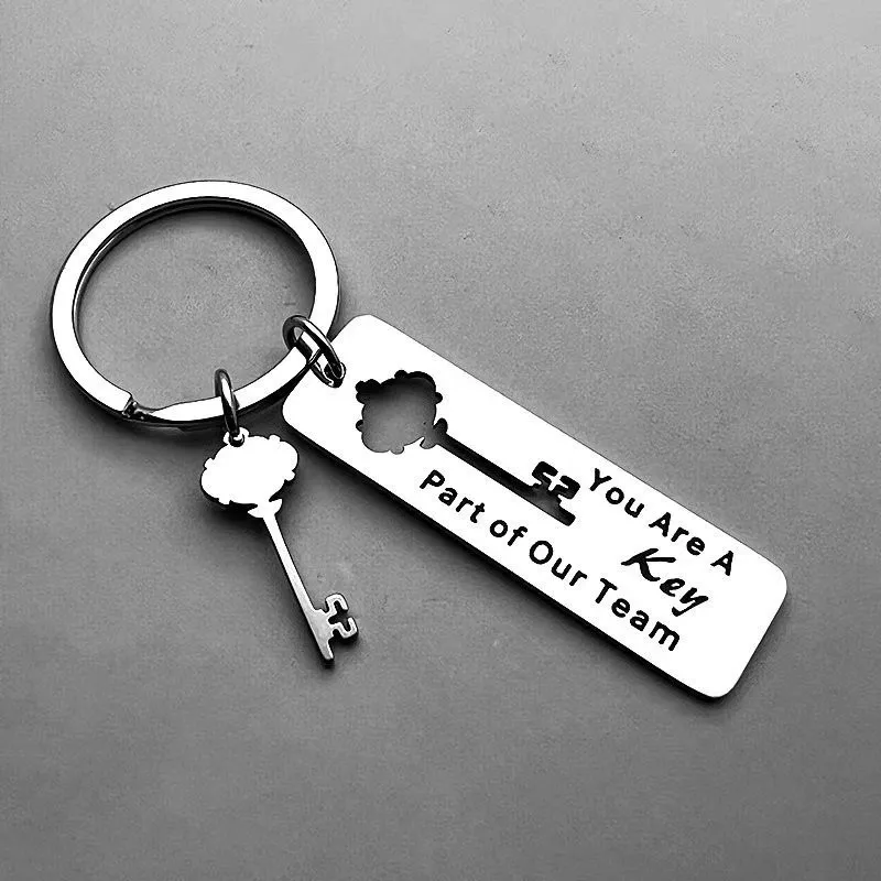 

New Stainless Steel Inspirational Grateful Keychain Car Key Ring for Family Friends Teacher Colleague