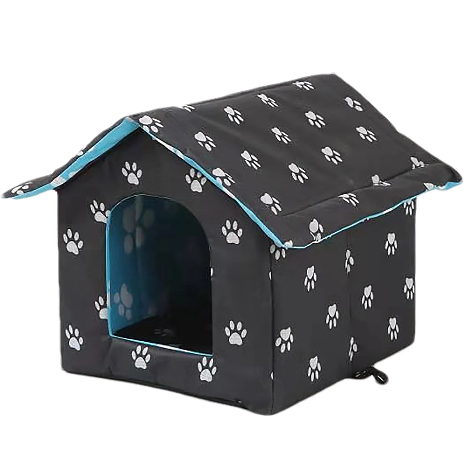 Cat Bed House Outdoor Cat Camouflage House Cat House With Water-Resistant Canvas Roof Four Season Pet Nest Shelter Cat Cave Pet