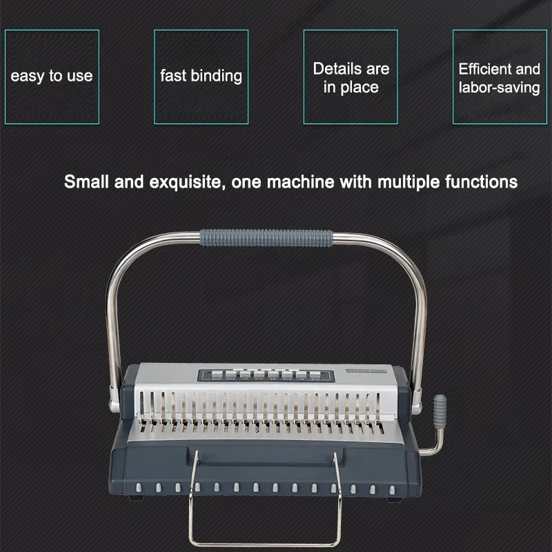 

Многофункциональная машина для переплета, машина для переплета на двойную спираль для настольных календарей, машина для переплета на пружину S600, машина для переплета на спираль.