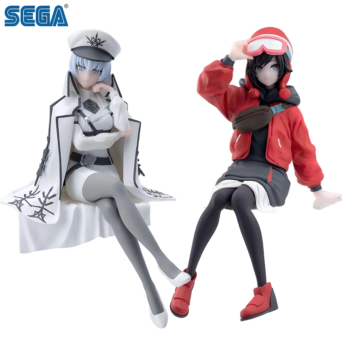 

In Stock SEGA Original RWBY Ruby Rose Weiss Schnee Anime Character 13cm PVC Model Collection Action Figure Toy Gift