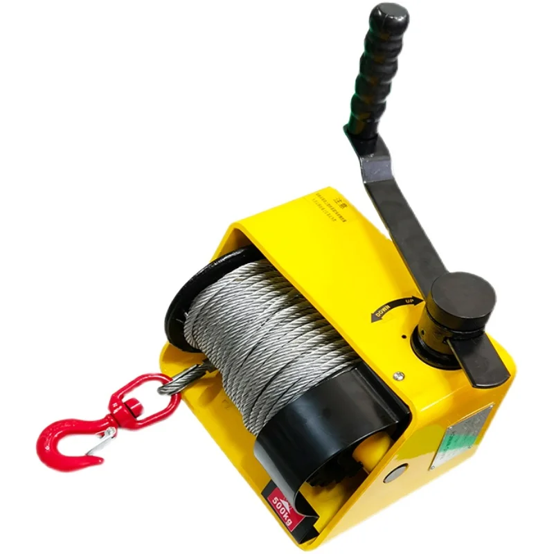 

Turbo worm hand winch manual winch self-locking hand lift