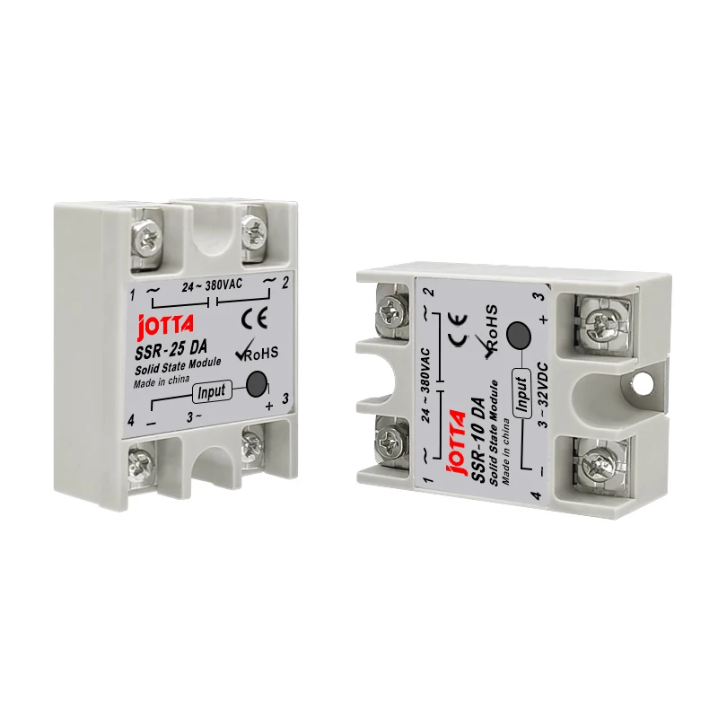SSR -10DA/25DA/40DA DC control AC SSR White Shell Single phase Solid State Relay