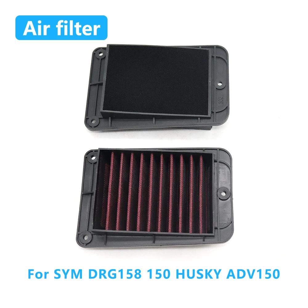 

Motorcycle High Flow Air Filter For SYM DRG158 150 HUSKY ADV150 ADV 150 Engine Intake Cleaner Accessories