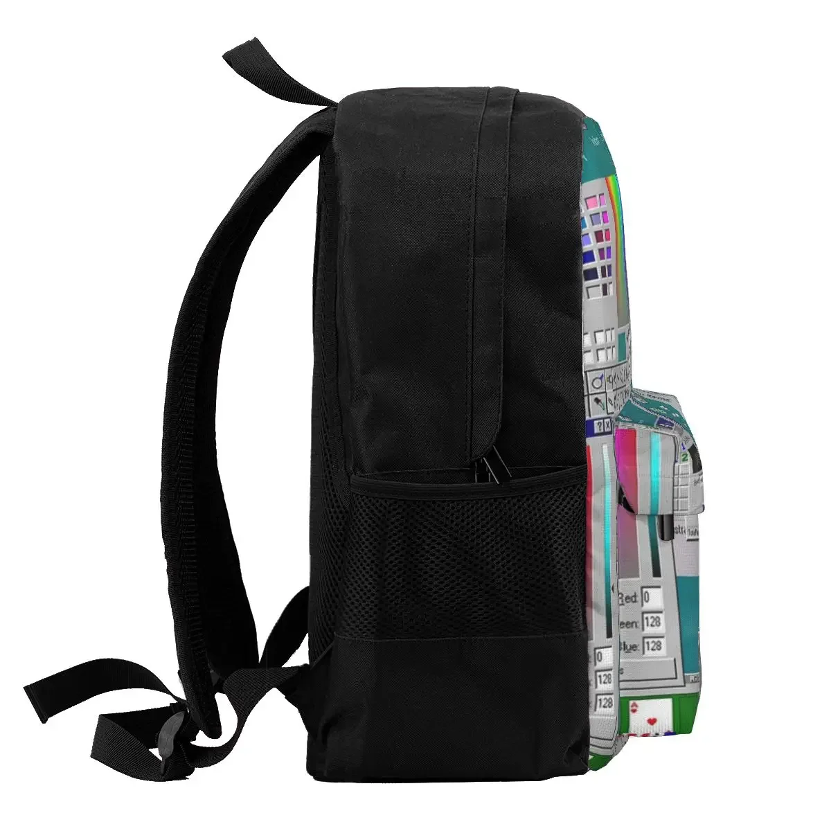 Sac à dos de collage Windows 95 pour garçons et filles, cartable pour étudiants, sacs d'école, sac à dos de dessin animé pour enfants, sac à dos de voyage lancé