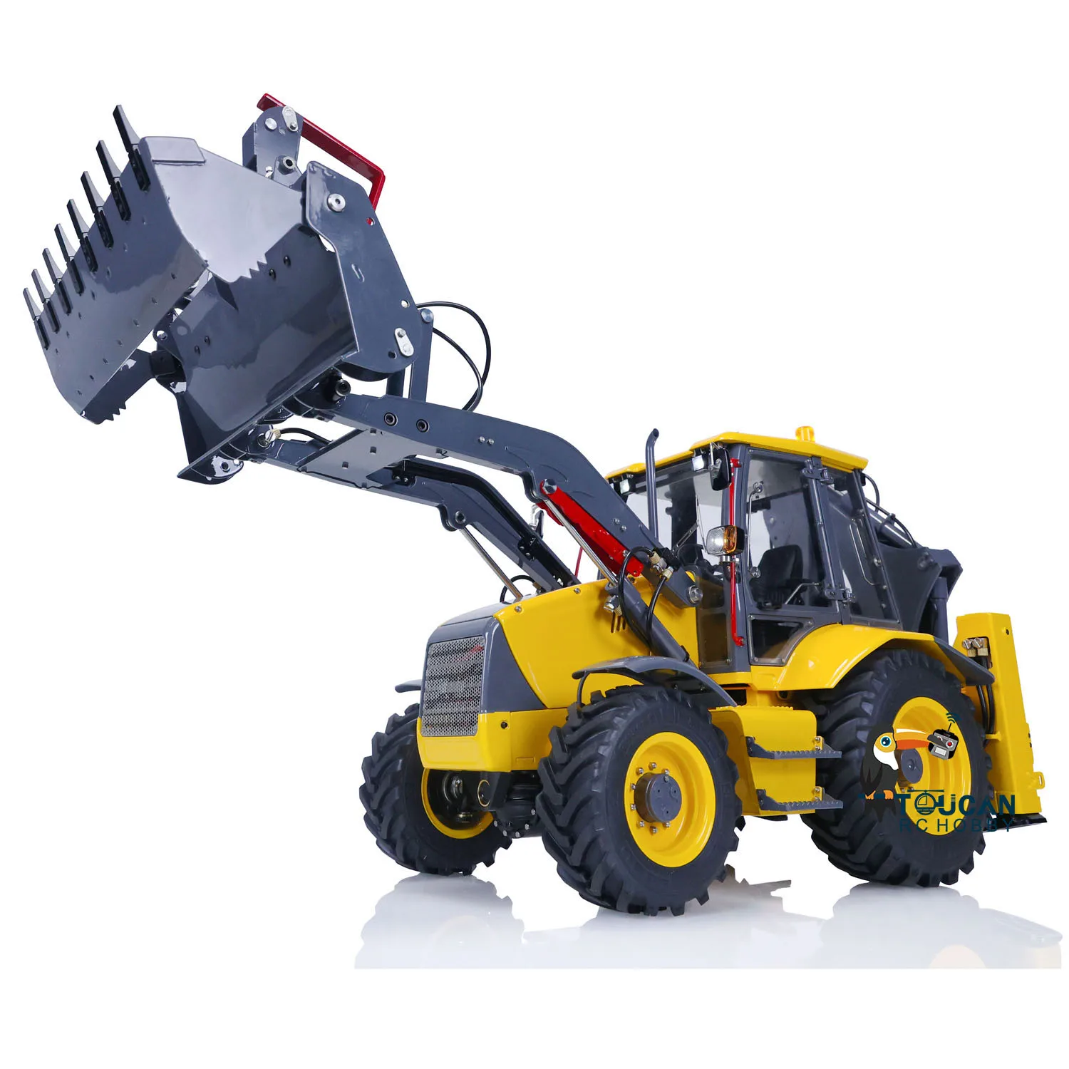 Lesu 1/14 Aoue Bl71 Terna in metallo Telecomando Veicoli da costruzione RC Auto Flysky Pl18Ev Lite Modello di camion Giocattoli Hobby