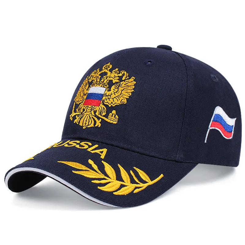 Fashion Men\'s Russia Flag Baseball Cap Embroidered Letter Outdoor Sun Visor Hat Men Women Casual Hats Adjustable Sport Caps