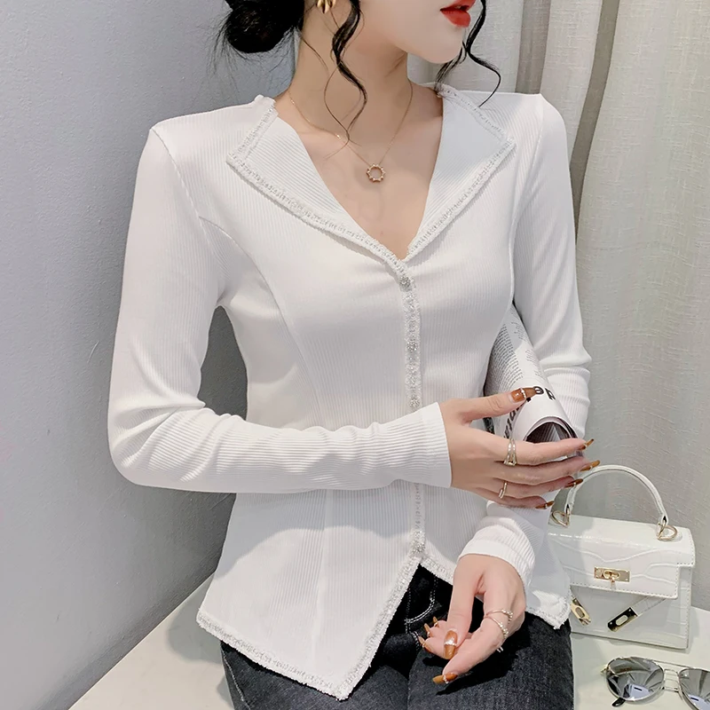 

Новые корейские модные повседневные сетчатые прозрачные женские футболки с горячей фиксацией, женские пикантные топы, Женская облегающая одежда BPy9251