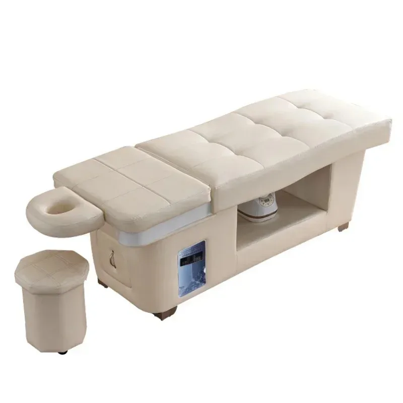 2025 เฟอร์นิเจอร์ร้านนวดไทย เตียงสปาแชมพู ที่พักศีรษะปรับได้ เตียงแชมพูสปาที่สะดวกสบายสำหรับการบำบัดผ่อนคลาย