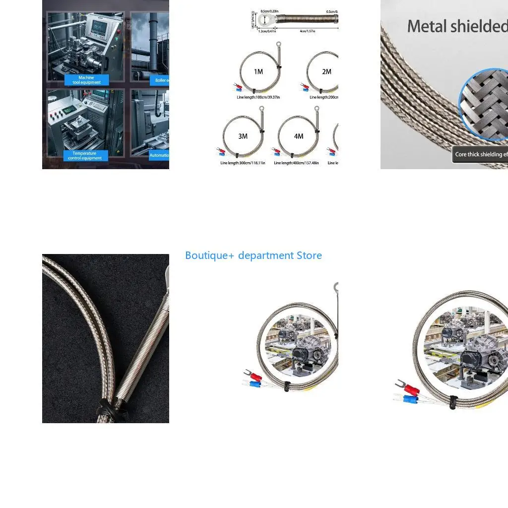 E1PD High Precisions K Type Metal Patches Thermocouple Sensoring Fast Responses Thermocouple Sensoring Suitable for 0 to 600°C
