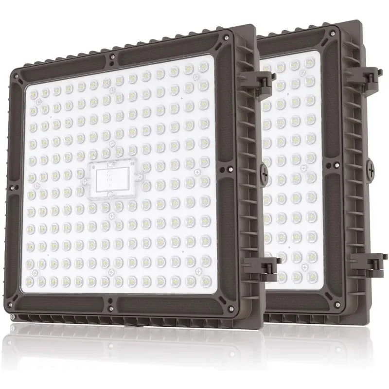 

Светодиодный навес 00 Вт, 4 упаковки, 1-10 В, регулируемая яркость, 13000 лм, светодиодные навесные фонари, 5000 К дневного света, светодиодные навесные фонари для улицы