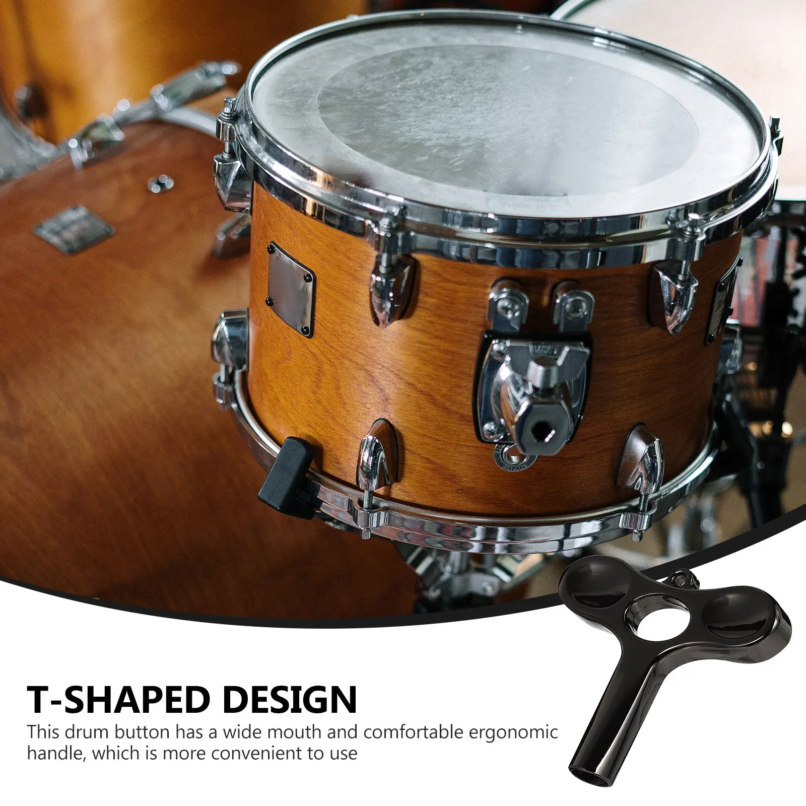 

Drum Key T Shaped Tuning Regulator for Snare Jazz Drums Durable Wear Resistant Musical Instrument Accessory Screw Adjust Wrench