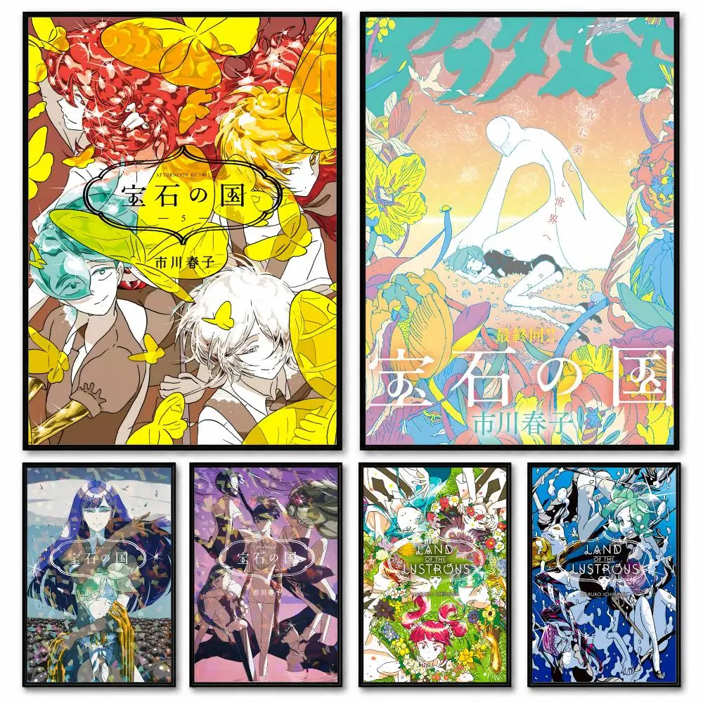 anime l-Land of the Lustrous Poster Room Decor Home Wall Art Printing Waterproof Garage BedRoom Posters Gift