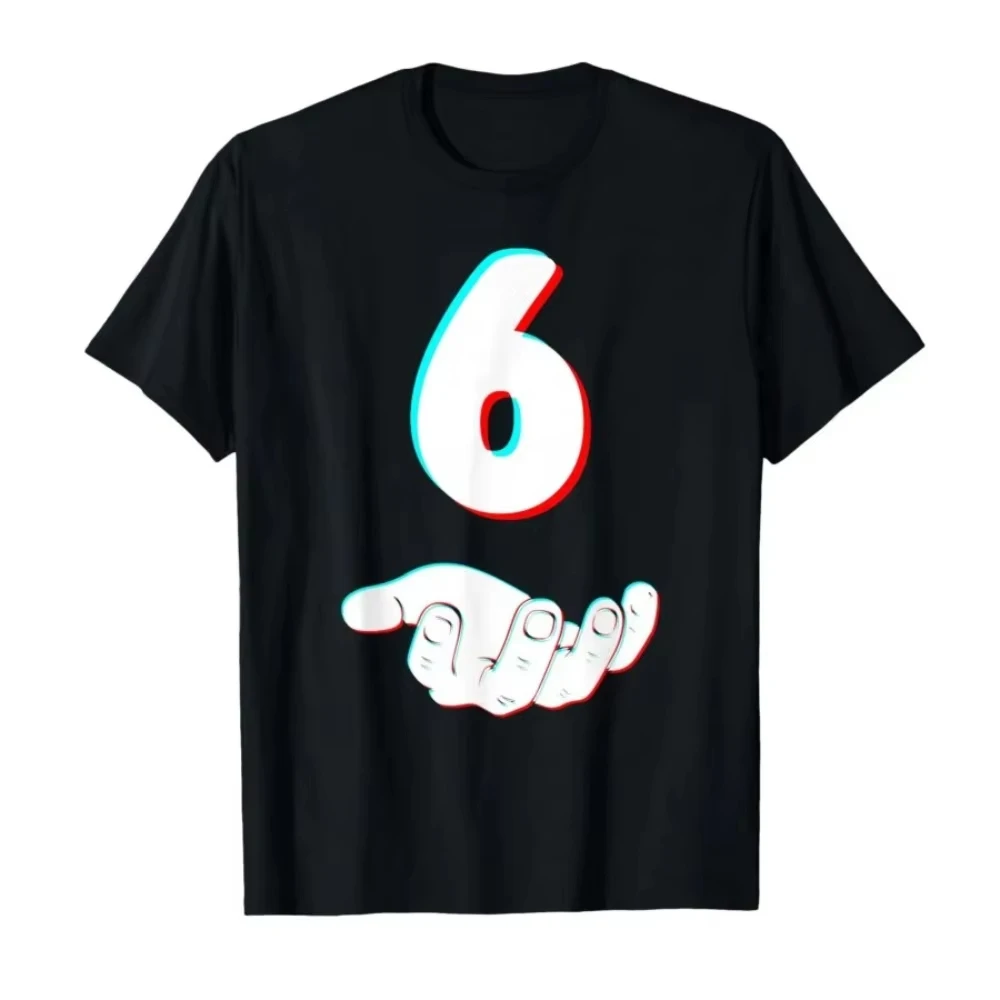 Funny 67 Six Seven Meme Couple Matching Printed T-shirt Men Women Cotton Casual Short Sleeve T-shirt Men's T-shirt Men's Clothe