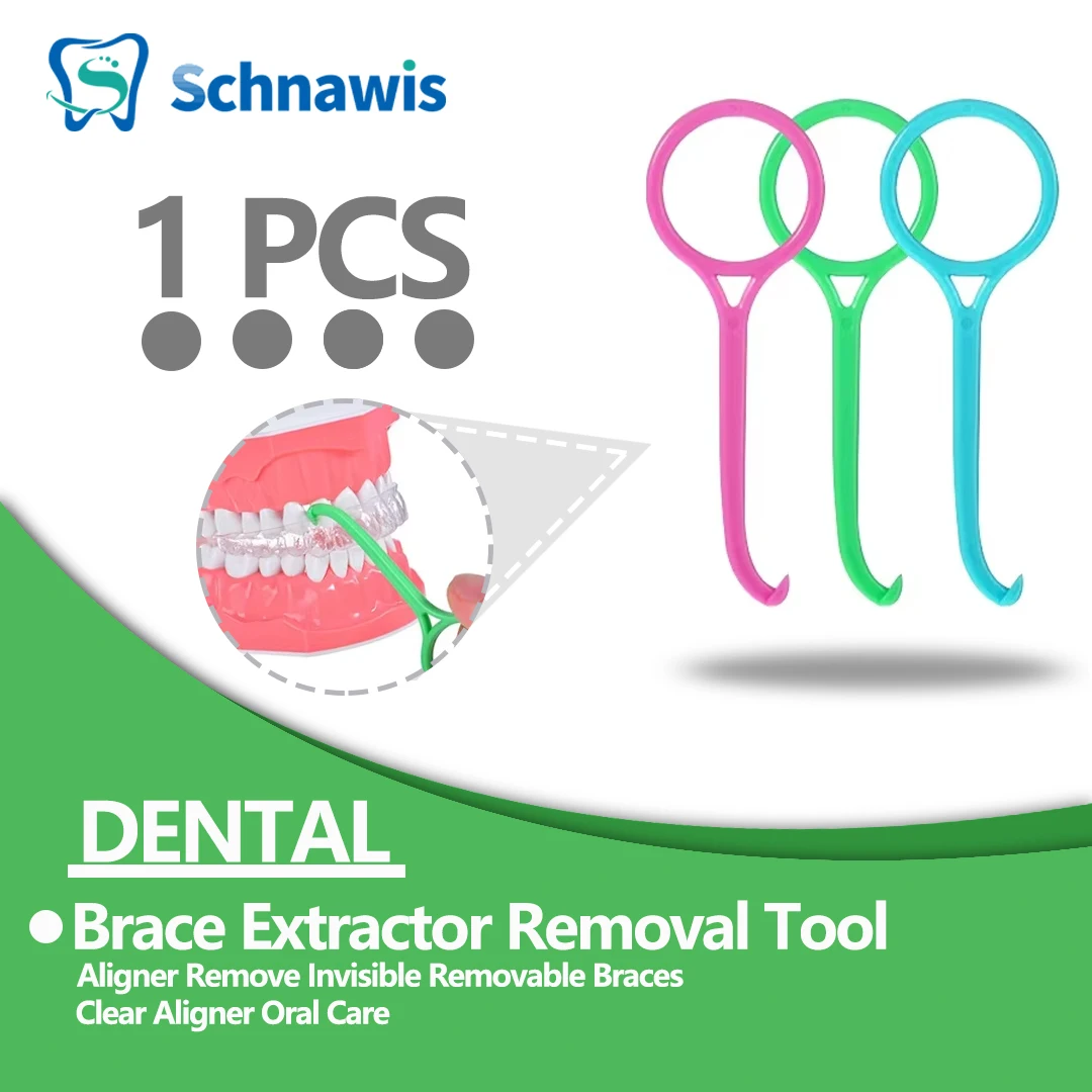 Dental Brace Extractor Removal Tool Hook Orthodontic Aligner Remove Invisible Removable Braces Clear Aligner Oral Care