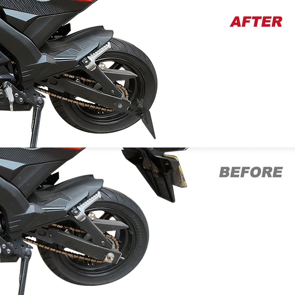 Motorcycle Side Mount License Plate Holder Bracket Z125 Pro 2017 2018 2019 2020 2021 2022 2023 2024 2025 For Kawasaki view 6
