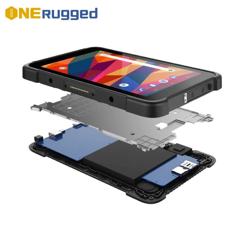 كمبيوتر لوحي صناعي متين مقاس 8 بوصات ODM/OEM مع كاميرا تعمل باللمس وواي فاي وبلوتوث يتميز معالج Win10 Intel #4