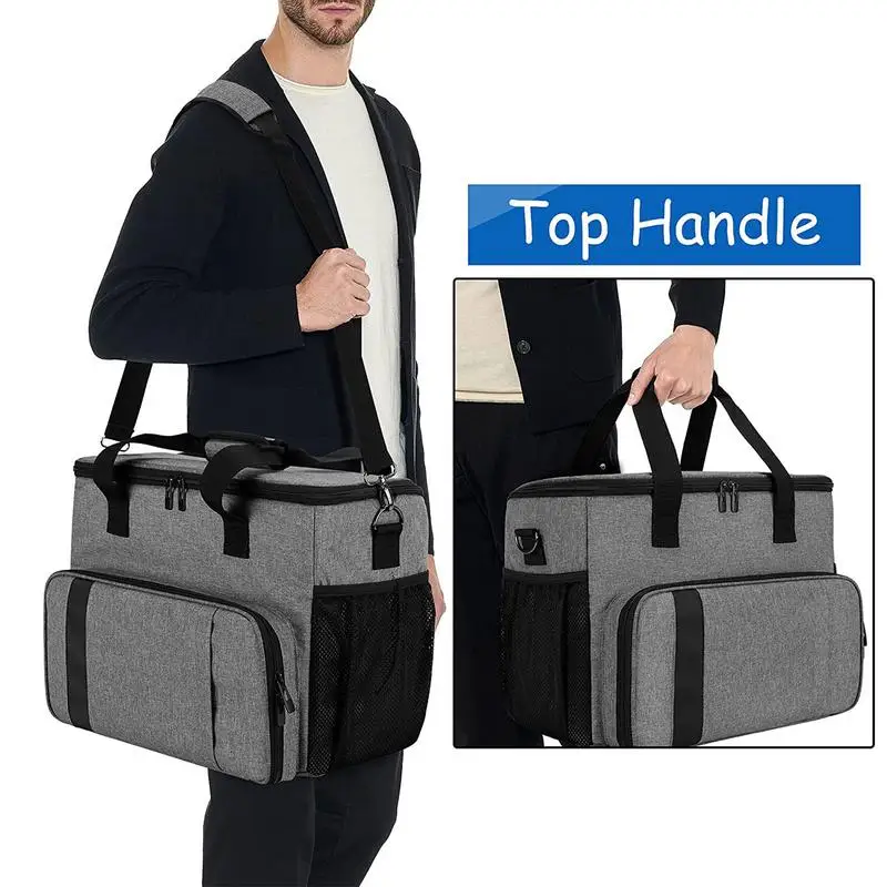 Bolsa para consola de juegos para controlador de PS5, Estuche de transporte de viaje, mochila de almacenamiento, bolso protector de carcasa dura con múltiples bolsillos