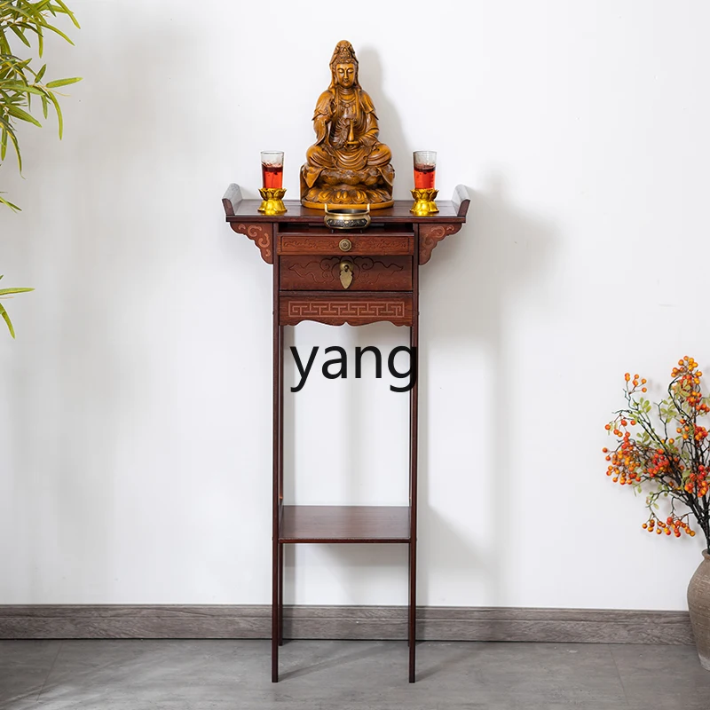 Yhl Modern Style Small for New Chinese Household Buddha Shrine Incense Burner Table Economical Altar Cabinet Buddha