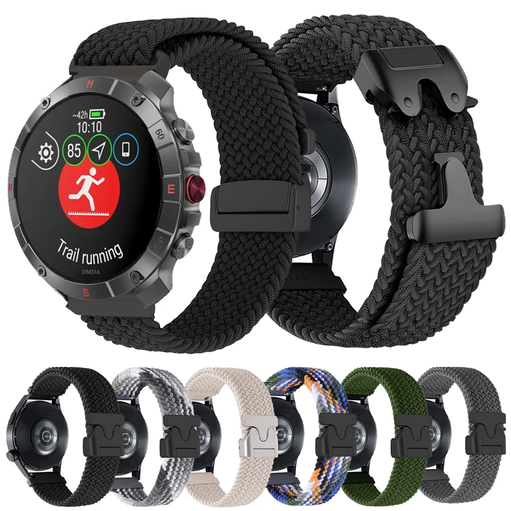 20 مللي متر 22 مللي متر حزام مضفر ل القطبية إشعال 3 2 حزام (استيك) ساعة فانتاج M3 V3 M2 M مطاطا النايلون حلقة سوار حصى X X2 برو تيتان حزام