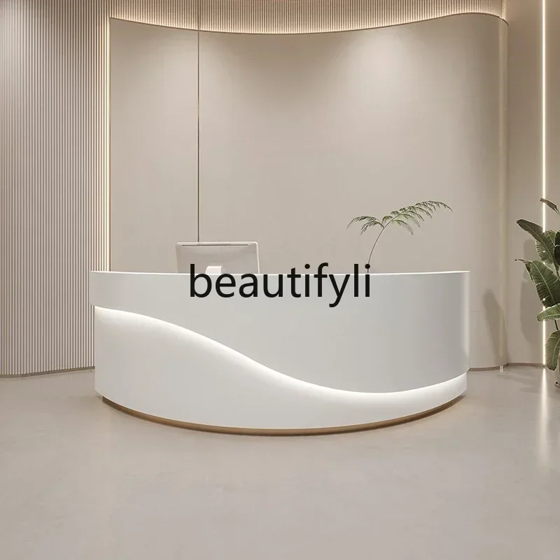 

Asmt14 New Intelligent simple curved beauty salon checkout page clothing store bar