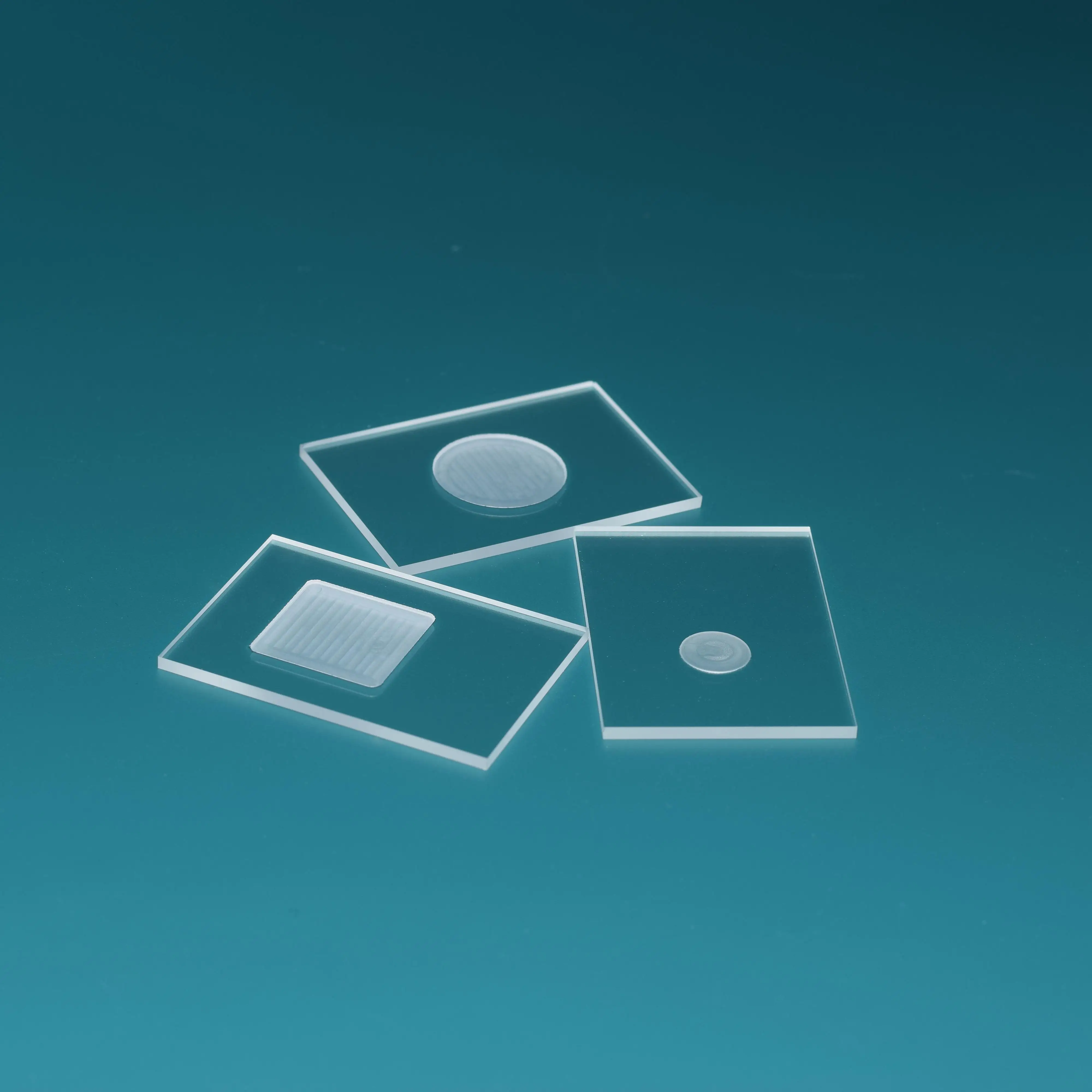 50mmx35mmx2mm Vetro al quarzo XRD Slot per campioni Diffrattometro a raggi X Scivolo in polvere Vetro ottico quadrato/Rotondo/Scanalatura smerigliata
