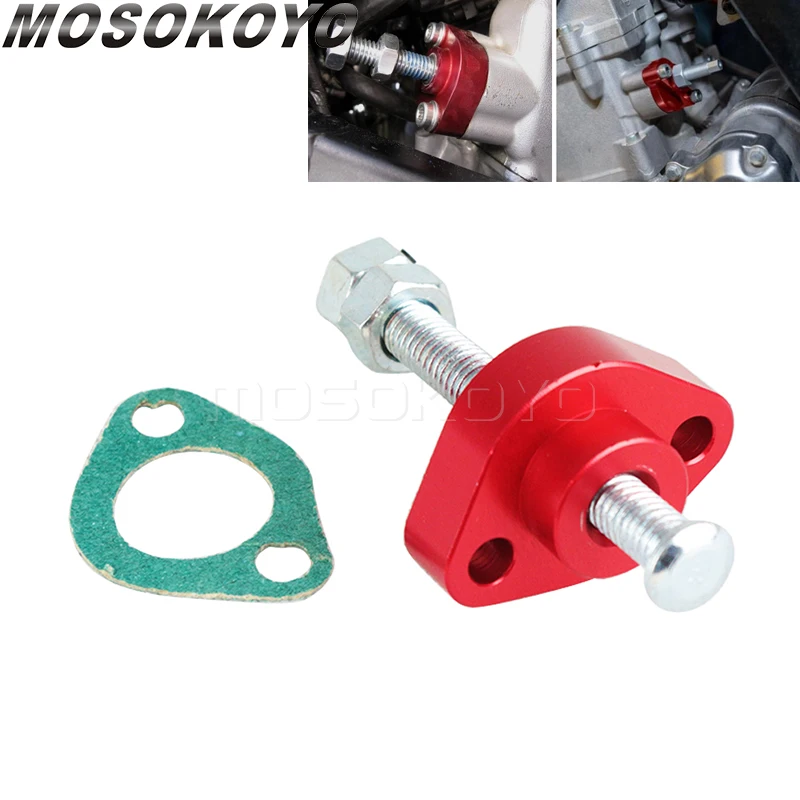 Instrukcja obsługi CNC czerwony napinacz łańcucha rozrządu CB CBR 1100XX 900RR 600 f3 600 f4/F4I VF 750c VTR 1000 Super jastrząb