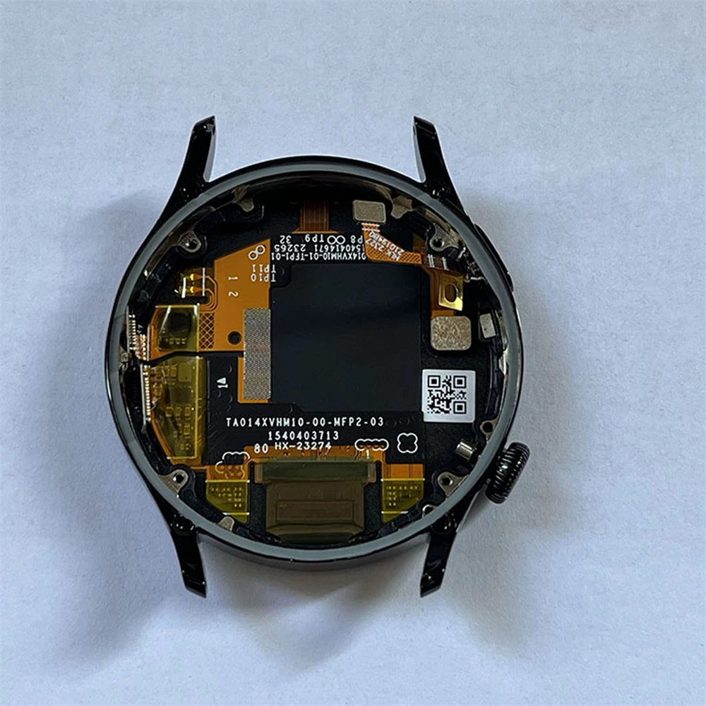 Black Watch Screen with Frame for Huawei Watch 3 Replacement Accessory Screen Repair Parts Watch Screen with Center Frame