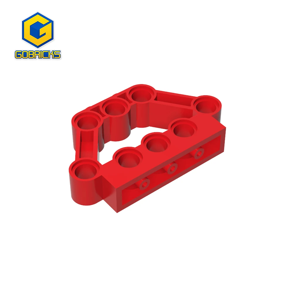 Gobricks 1PCS Bricks Parts 5x3x1 Bolt Connection Creative Building Block Compatible with 32333 Model Kids High-tech Toys Gifts