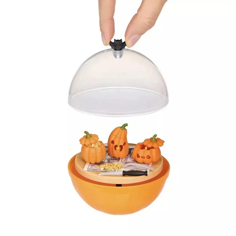 Produk Baru Tersedia Miniverse 2025 Bola Halloween Baru Diy Miniatur Makanan Bola Misteri Labu Lilin Tren Kotak Misteri Trendi