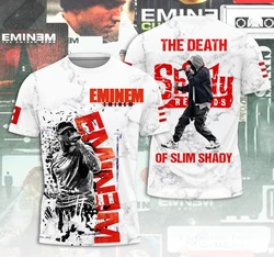 Men T Shirt Rapper Eminem 3d Printed T-shirt Men Women Fashion T-shirt Slim Shady Tops Tees Music Album Tshirt Rap Rock New 2025