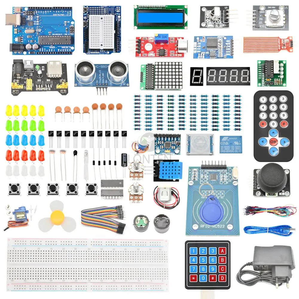 Lonten Starter Kit for Arduino UNO R3 Ultimate Starter Set Full Version Learning DIY Kit Project for UNO with Tutorials LTARK-2