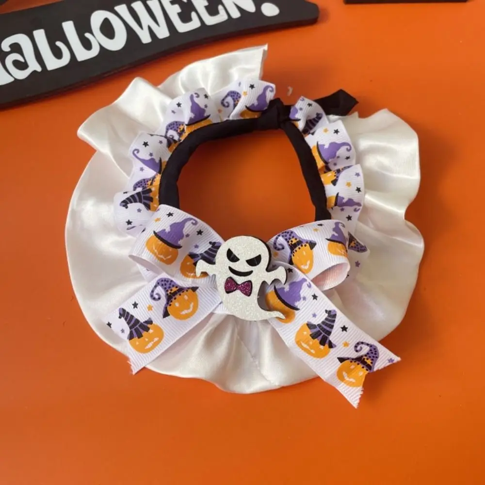 Collier de Citrouille Confortable et Créatif pour Animal de Compagnie, Écharpe Réglable et Mignonne pour Chat et Chien, Bavoir pour Halloween