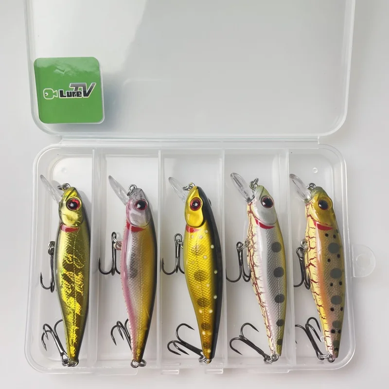 

LURETV Japan Little Mino GH90 Road Asian Fake Bait Stream Micro Object Bent Mouth Bass Bionic Hard Bait M435