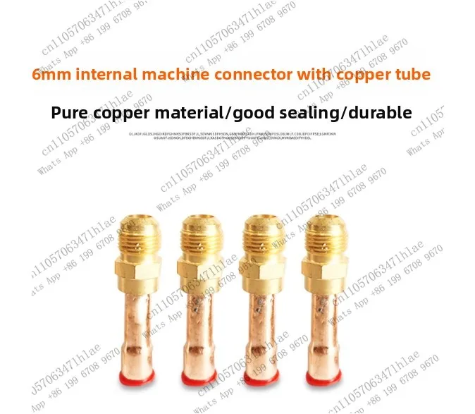 1PCS  Air Conditioner Parts Indoor Unit Copper Pipe Connector Thickened Pure Copper Welding Head Convenient Welding