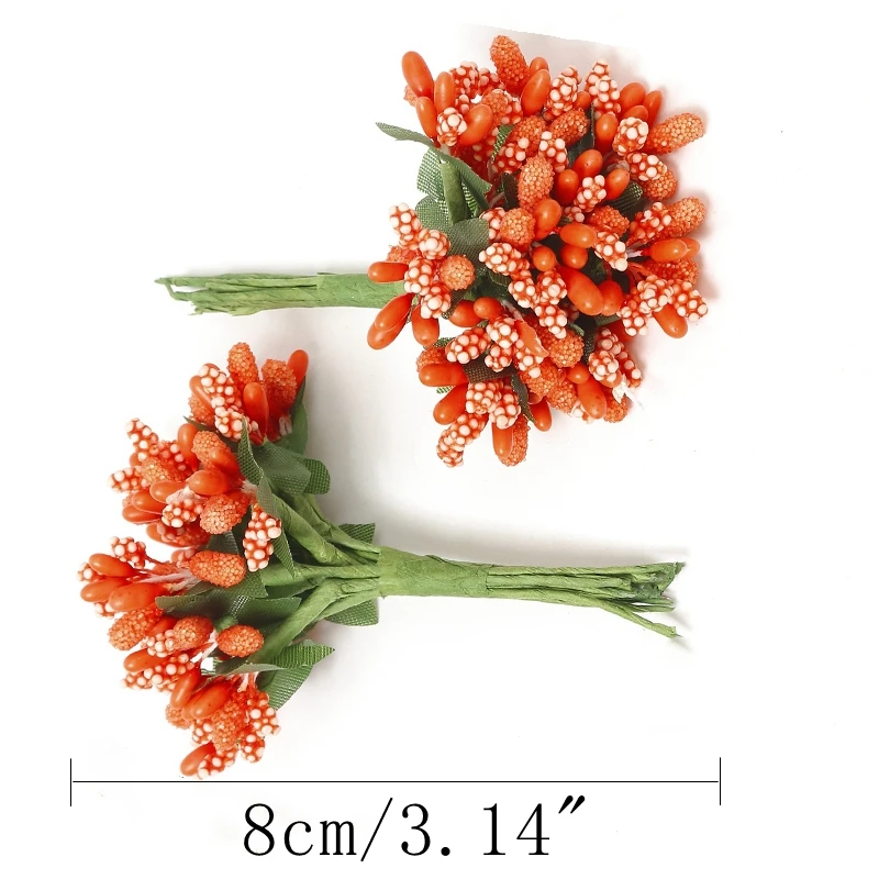 Artificial Flowers Stamen Bouquet for Home Room Decor Wedding Marriage Decoration Garland Mother\'s Day Gift Scrapbook Accessory