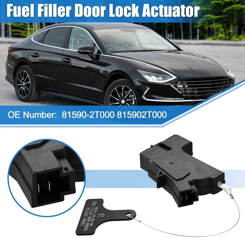 Fuel Gas Filler Door Release Handle Opener Actuator For Hyundai Sonata Accessories Fuel Filler Cap Opener Assembly 81590-2T000