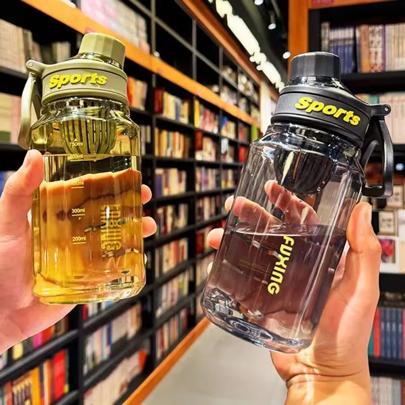 

750/1000ML Large Capacity Leak-Proof Water Bottle With Tea Strainer Food Grade Plastic Water Cup Outdoor Camping Drinking Bottle