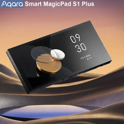 CN Version Aqara Smart MagicPad S1 Plus 6.9inch Screen Light Temperature Music Power Consumption Control Work Aqara APP HomeKit