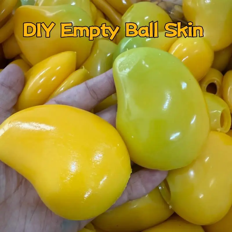Shapeable Squeeze ASMR Stress Ball 1Pcs Mango Peel Color Changing Non Bounce Fidget Toy for School Fidget
