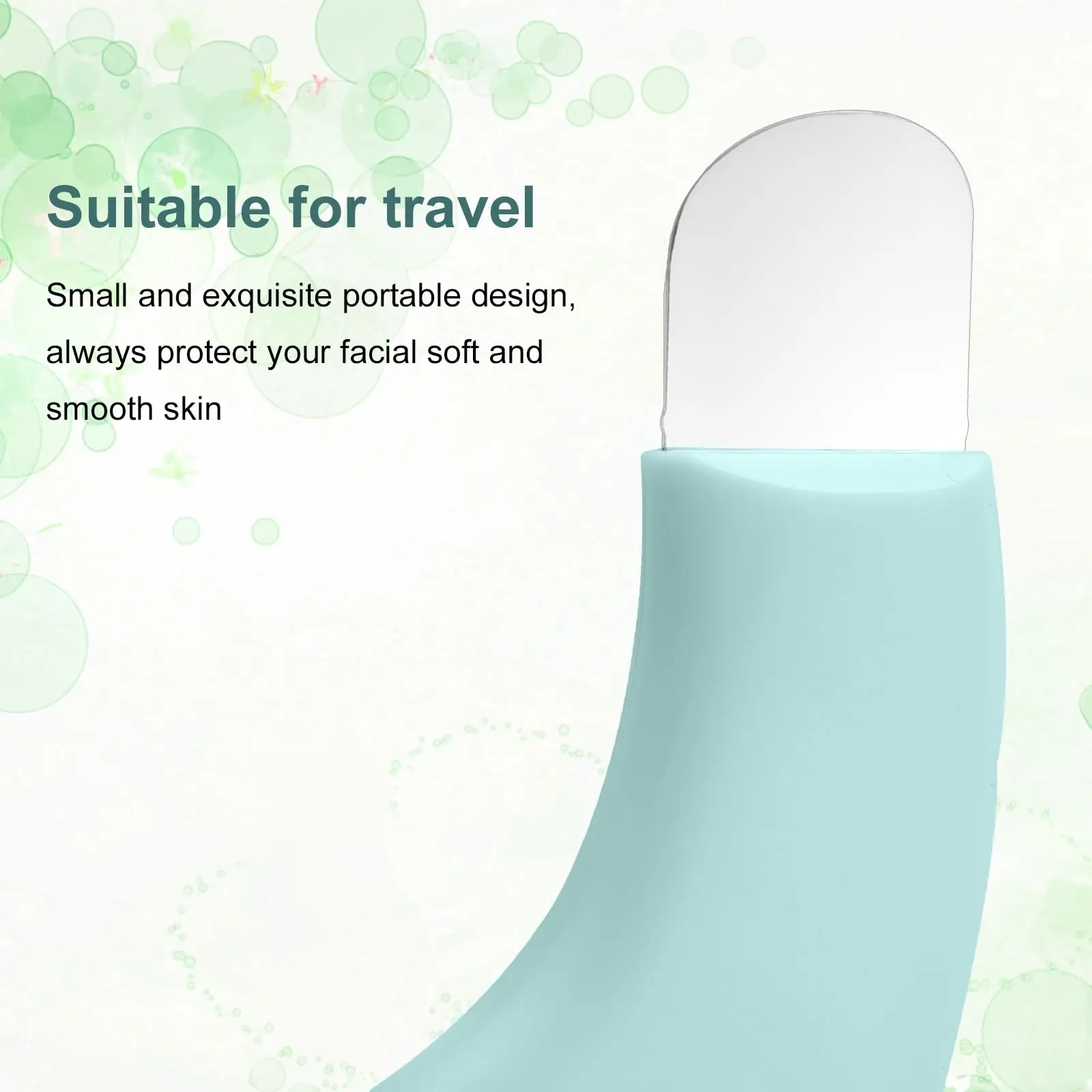 블랙헤드 제거 도구, 스테인레스 스틸 얼굴 스크레이퍼 도구, 블랙 헤드 추출기, 피부용 방진 커버가 있는 실리콘 브러시