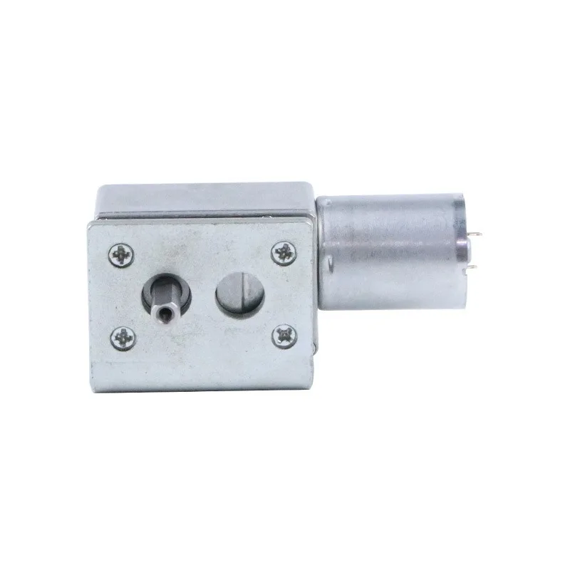 For double axis JGY370 micro DC geared motor, worm and worm large torque DC motor motor