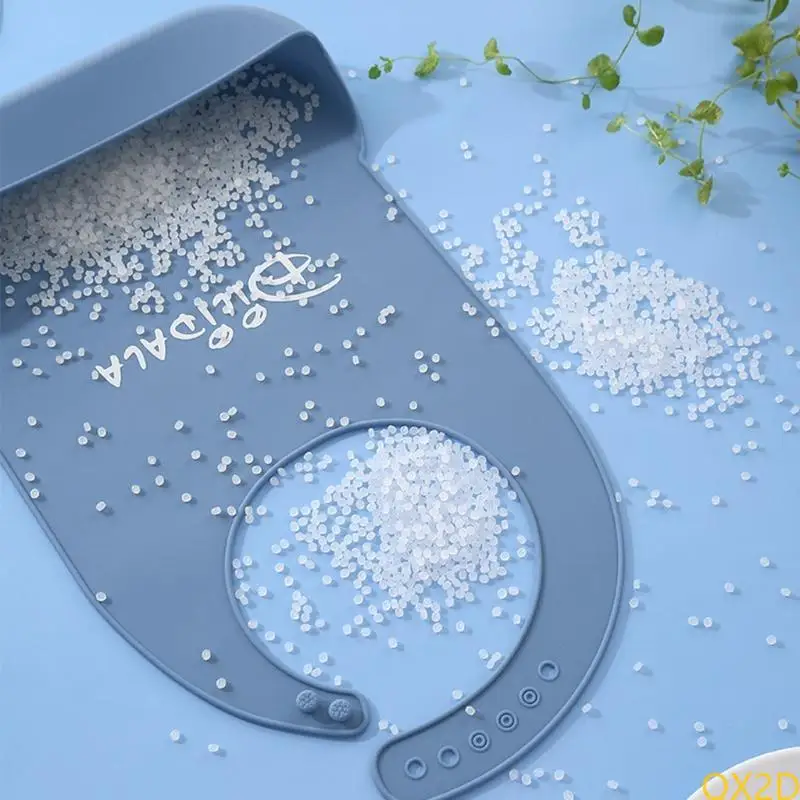 Elderly Aged Senior Disabled Adults Mealtime Cloth Protector Bib Silicone Bib