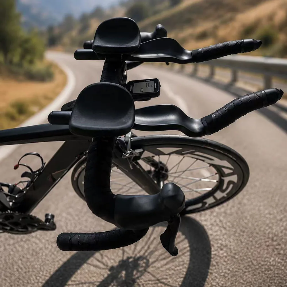 ULLICYC Triathlon Time Trial Road Bike 3K Full Carbon Aero TT Handlebar, Matte Glossy Cycling Rest Bar With 35° Aero Extension