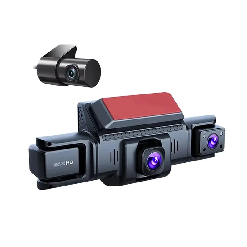 

【PUBLICITY】4 Channel Wifi Dash Cam Front And Rear 1080P APP Control Reversing Display Collision Detection 24H Parking Monitor