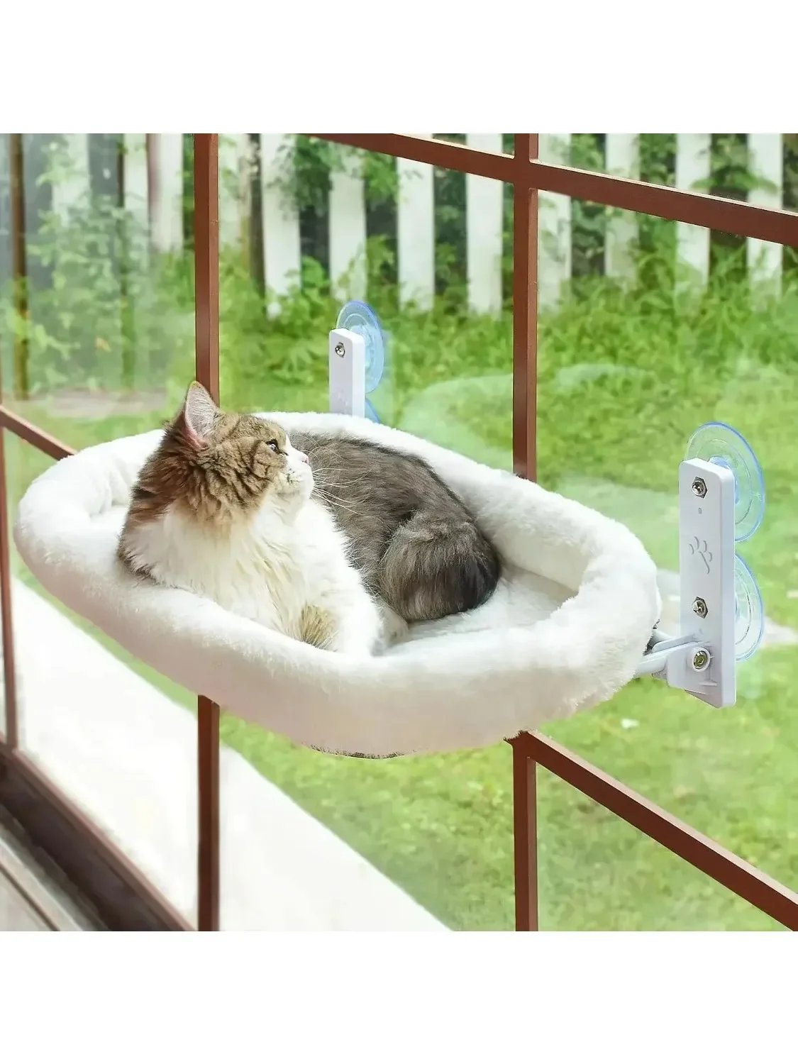 Winter Kat Hangmat Raam Habitat Kat Zonnebaden Glas Hangende Zuignap Balkon Huisdier Nest Opvouwbaar Huisdier Bed Kat Benodigdheden - afbeelding 2