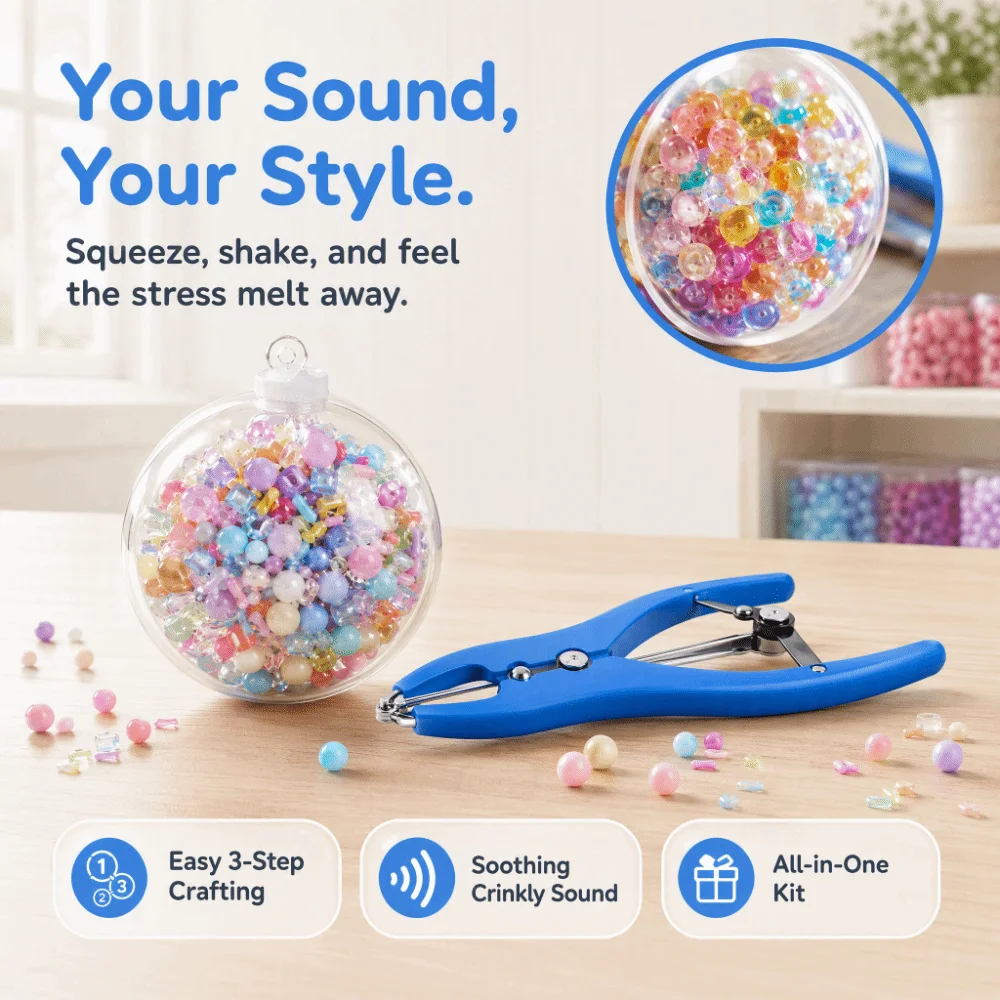 Soft Squishy Squishy Ball Kit Tactile sensory Stress Relief Bead Squishy Kit Hollow Empty Shell DIY Handmade Kit DIY Fidget Toy